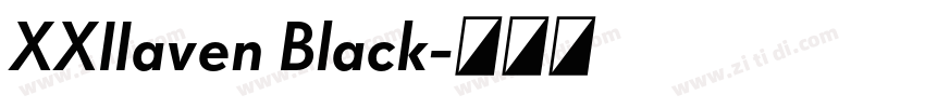 XXIIaven Black字体转换